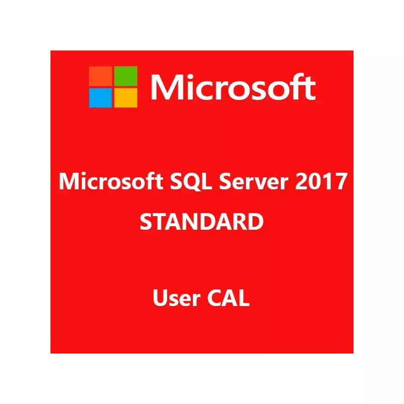 Microsoft SQL Server 2017 Standard User CAL Microsoft SQL Server 2017 Standard User CAL