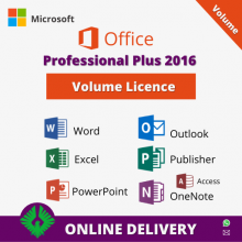 Office 2016 Professional Plus Volume License for Windows 7/8/10/11 or Windows Server 2016/2019/2022
