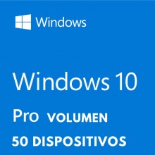 WINDOWS 10 PRO para 1 PC - Licencia Digital de Volumen - 50 dispositivos