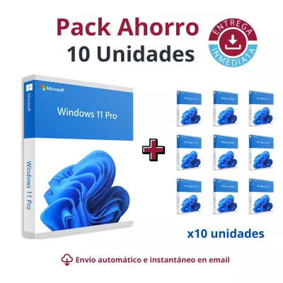PACK 10 Licencias de WINDOWS 10 PRO