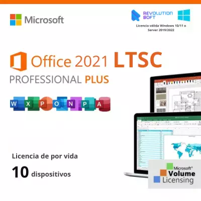 Comprar Licencia de Office LTSC 2021 Professional Plus 10 Dispositivos (Licencia de Volumen)