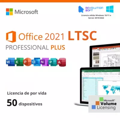 Comprar Licencia de Office LTSC 2021 Professional Plus 50 Dispositivos (Licencia de Volumen)