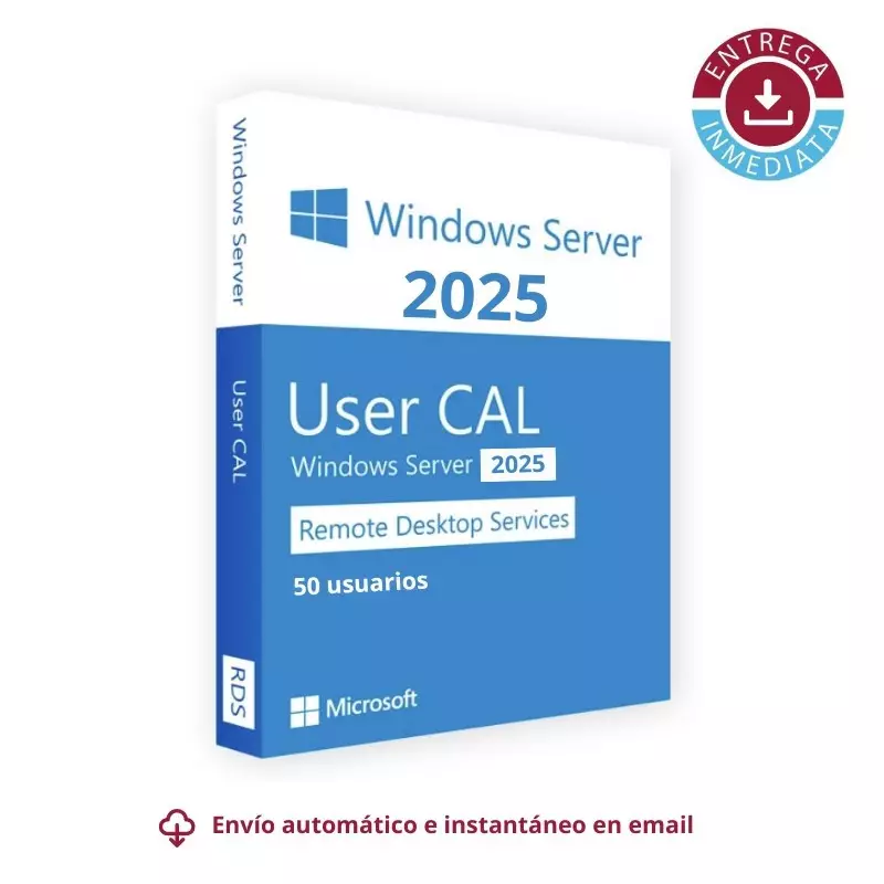 Windows Server 2025 RDS CAL 50 Users Windows Server 2025 RDS CAL 50 Users