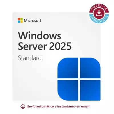 Licencia Microsoft Windows Server 2025 Standard a un precio único