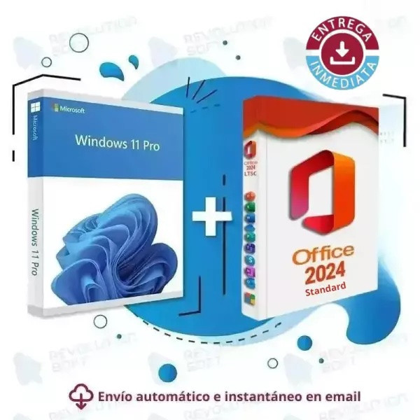 Licencia Windows 11 PRO + Office 2024 Standard para 1 PC
