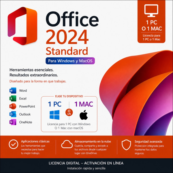 Comprar Office 2024 Standard LTSC | Para PC y Mac | Factura con IVA