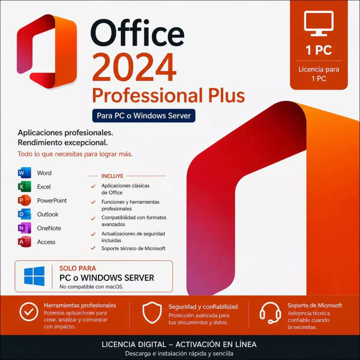 Office 2024 Professional Plus: licencia de pago único con 10 % de descuento