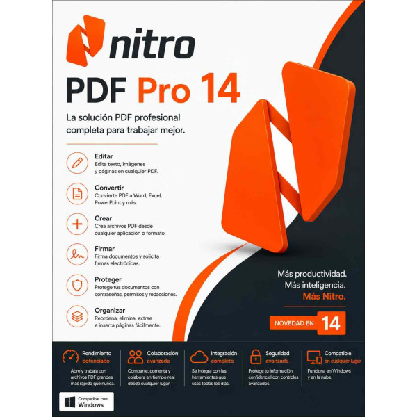 Nitro PDF Pro 14 | Licencia Perpetua 59 € | Windows