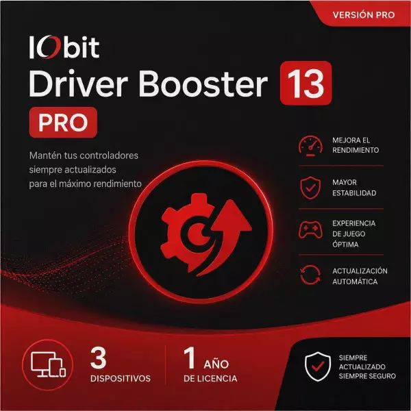 IObit Driver Booster 13 PRO: Actualiza y optimiza tus drivers de tu PC