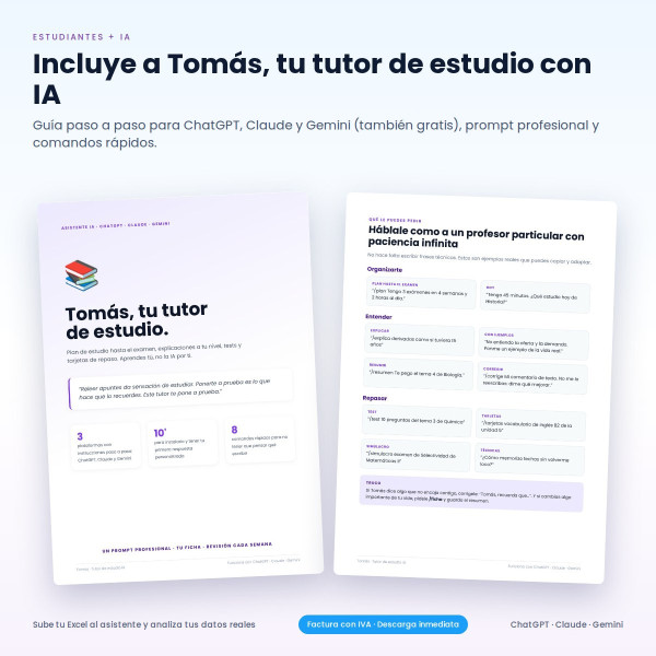 Calculadora de Notas en Excel para Estudiantes + Tutor IA