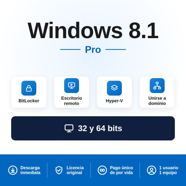 ▶️Microsoft Windows 8.1 Pro Online Activation Key - 24,71 €