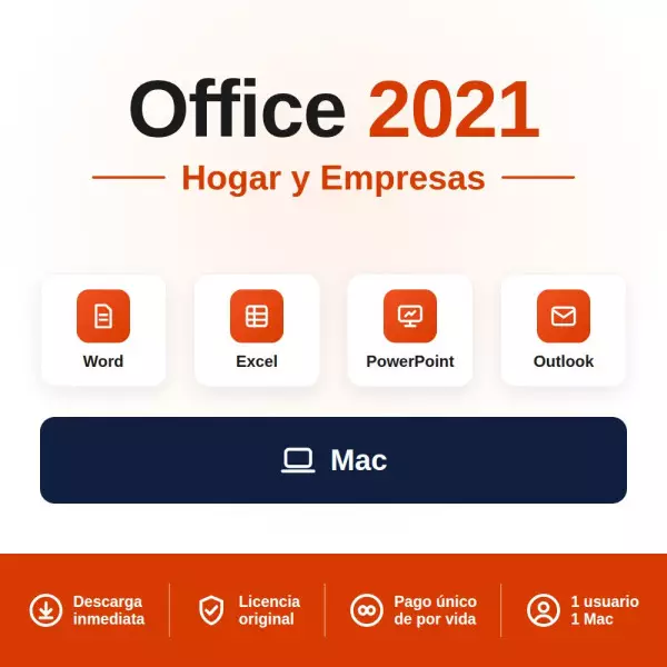 Comprar Office 2021 Hogar y Empresas para MAC - Licencia original a un precio Increíble