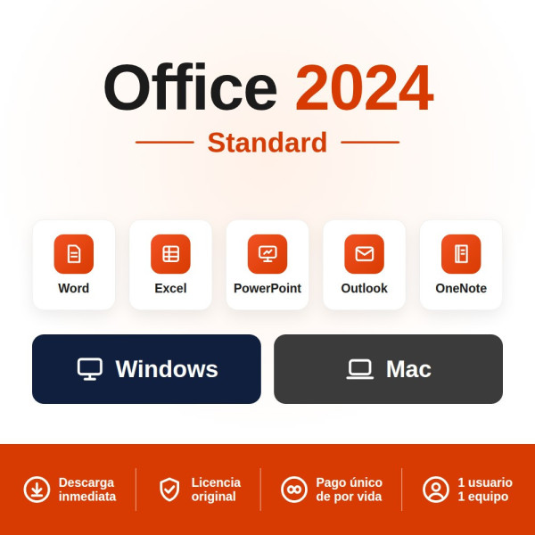 Comprar Office 2024 Standard LTSC | Para PC y Mac | Factura con IVA