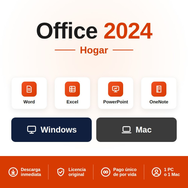 Comprar Office 2024 Hogar - Licencia original a un precio Increíble