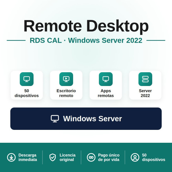 Remote Desktop Services (50 Devices) for Windows Server 2022