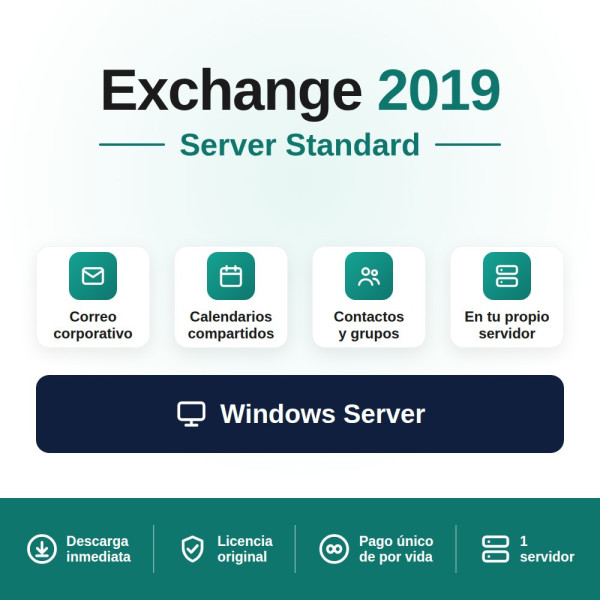 Comprar Microsoft Exchange Server 2019 Standard: Solución completa