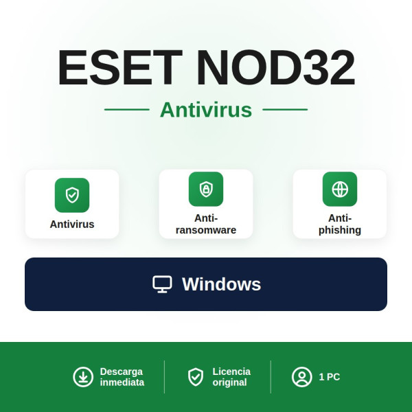 Comprar ESET NOD32 Antivirus | Licencia desde 27,90 €