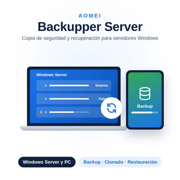 AOMEI Backupper Server: Protección integral de datos