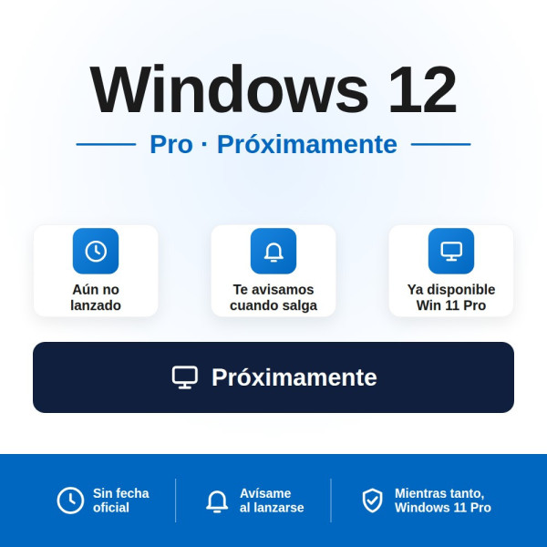 Comprar Licencia Windows 12 Pro. Software Barato en Revolution Soft