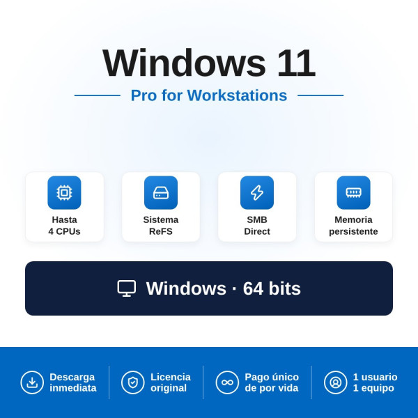Comprar Windows 11 Pro for Workstation: Rendimiento superior