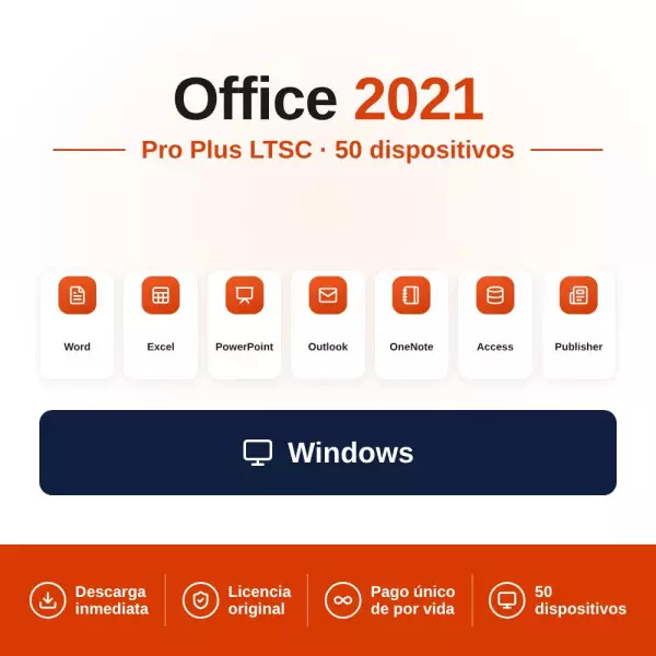 Comprar Licencia de Office LTSC 2021 Professional Plus 50 Dispositivos (Licencia de Volumen)