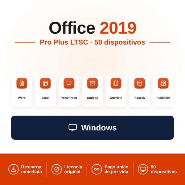 Buy Office LTSC 2019 Professional Plus License for 50 Devices (Volume License)