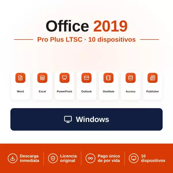Comprar Licencia de Office LTSC 2019 Professional Plus 10 Dispositivos (Licencia de Volumen)