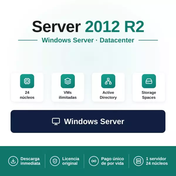 Licencia Microsoft Windows Server 2012 R2 Datacenter - 16 cores