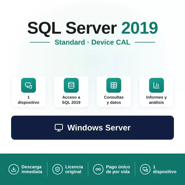 Comprar Microsoft SQL Server 2019 Standard Device CAL