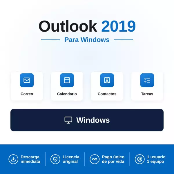 Microsoft Outlook 2019 ▶️ Compra Barato en Revolution Soft