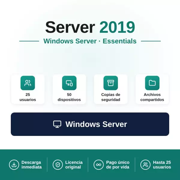 Licencia Microsoft Windows Server 2019 Essentials - 16 cores