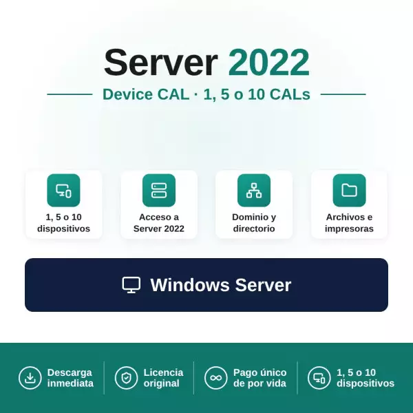 Comprar Microsoft Windows Server 2022 Device CAL – Mejor Precio