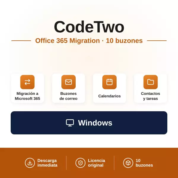 Comprar CodeTwo Office 365 Migration: Migración fácil y segura