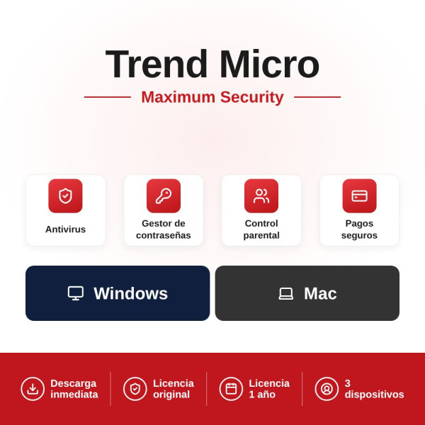 Comprar Trend Micro Maximum Security