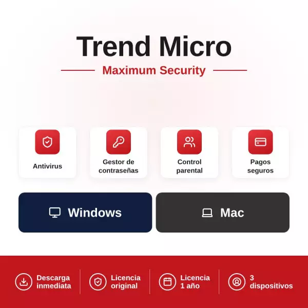 Comprar Trend Micro Maximum Security