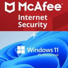 Windows 11 Pro + McAfee Internet Security 10 Devices - 1 year