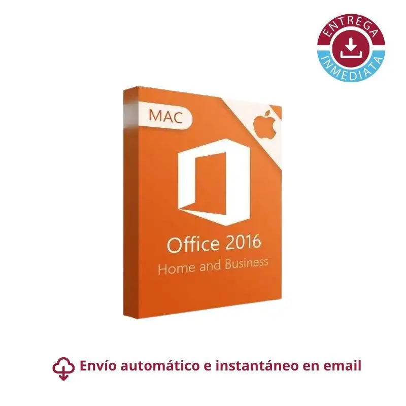 Licencia Office 2016 Hogar y Empresas para MacOS (Últimas 3 versiones de macOS)